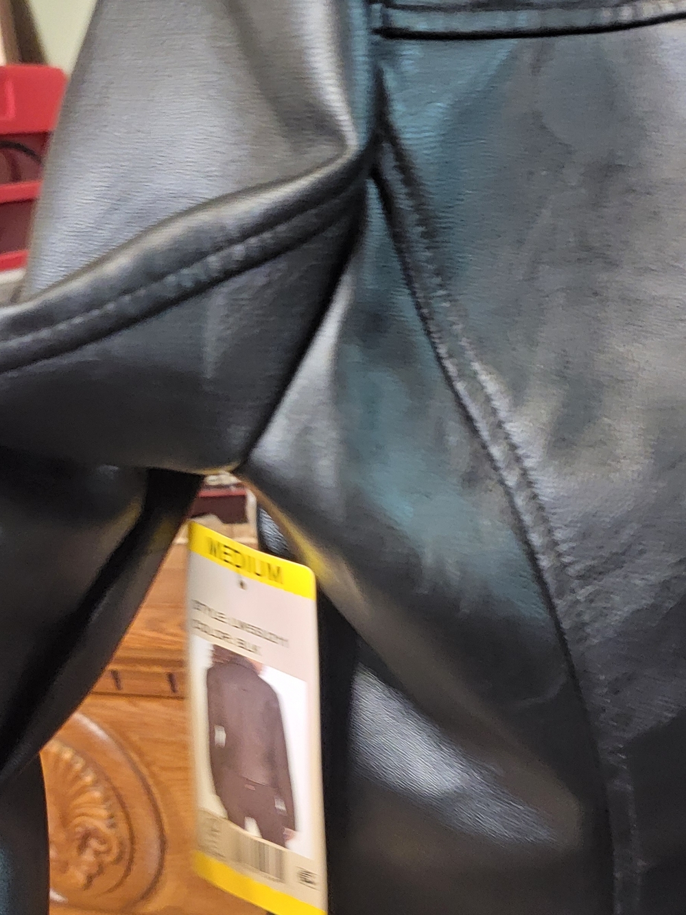 Levi's Women's Black Faux Leather Moto Jacket Size Medium - Picture 4 of 13